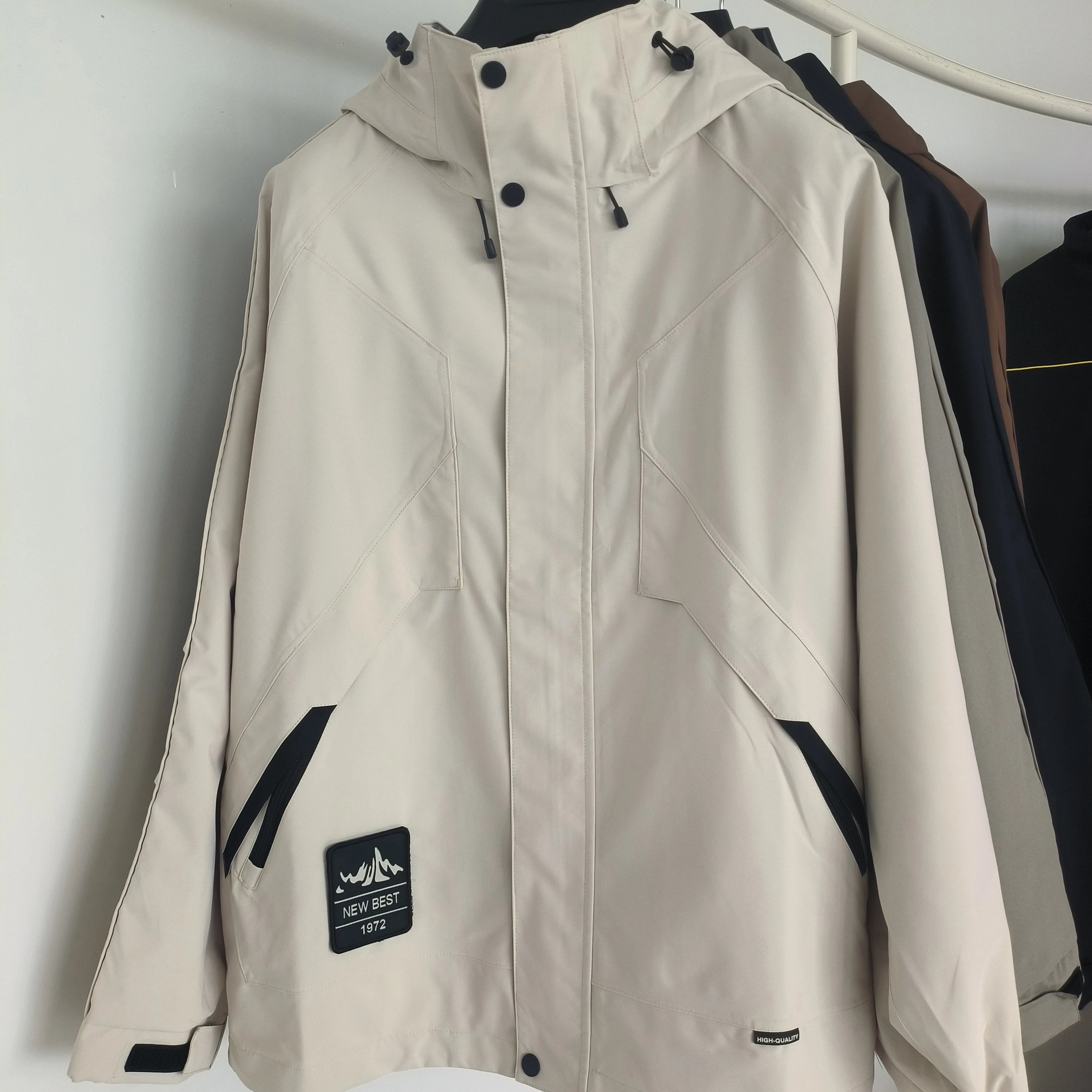 Men's & Women's Outdoor Jacket Two-Piece Set Detachable Fleece Lining Windproof Waterproof Breathable Warm Suit