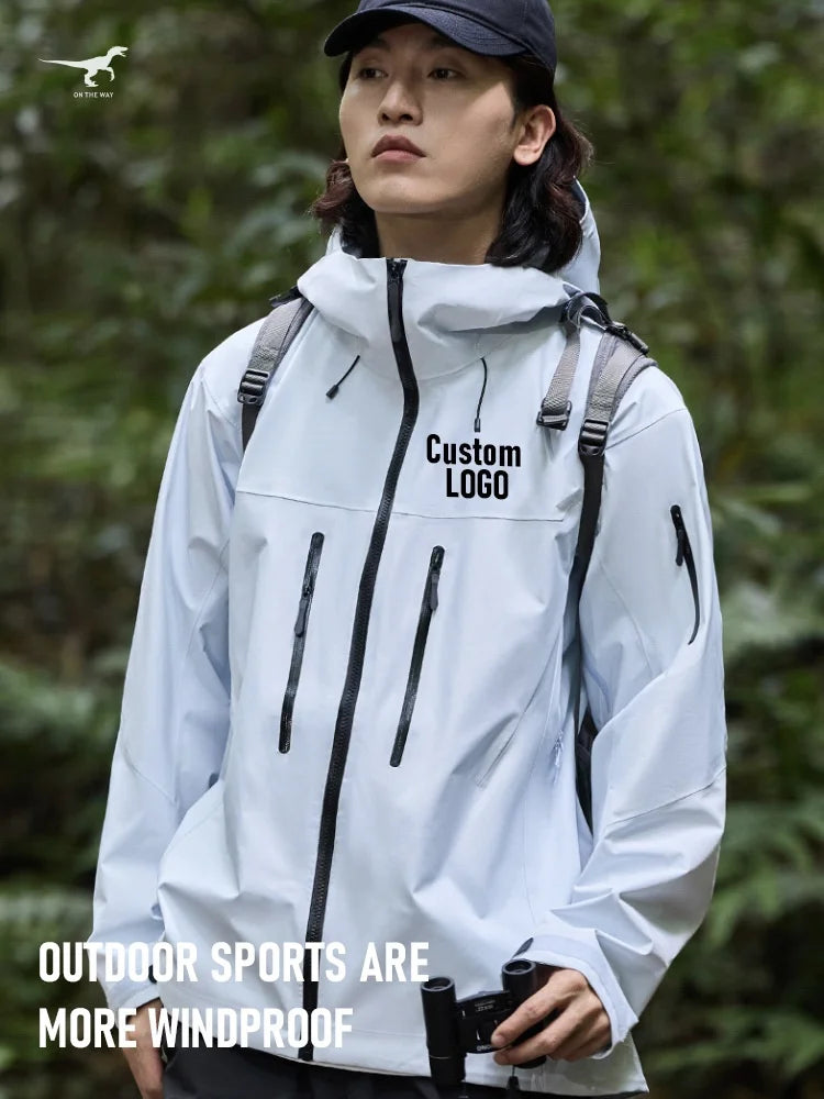 Outdoor Breathable, Breathable, Rainproof Jacket, Hard Shell Waterproof Couple's Outfit