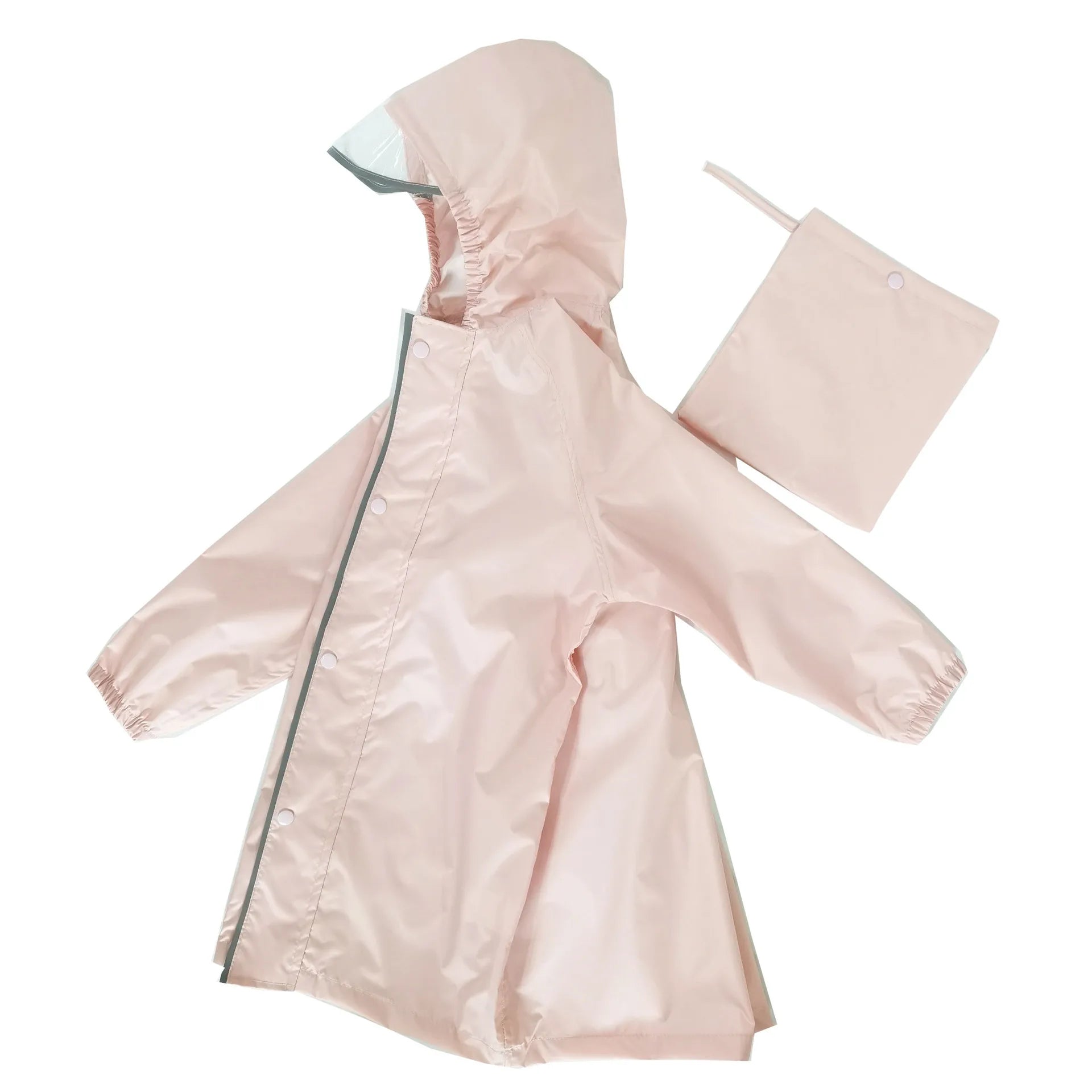 Waterproof Lightweight Reusable Windproof Boys Girls Back to School Children's Raincoat Reflective Outdoor Tour Rain Jacket