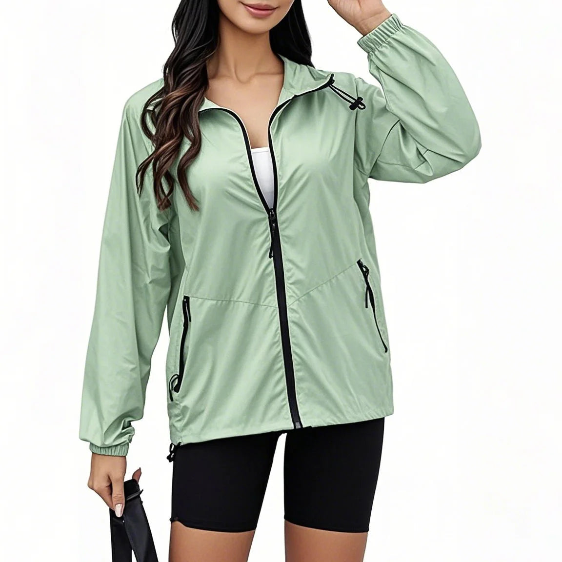 Women's Lightweight Waterproof Rain Jacket Raincoat for Summer Golf Jacket  Outdoor Adventures Walking Hiking Travel Windbreaker