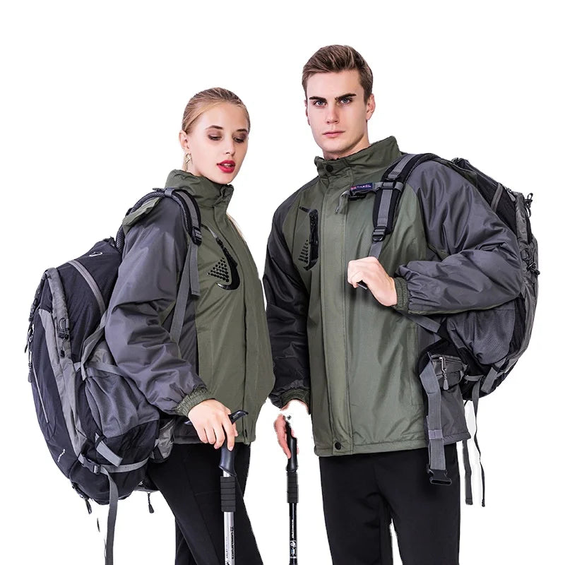 Outdoor Warm Padded Zipper Hooded Jacket High Polyester Windproof Waterproof Travel Wholesale Custom Printing Logo
