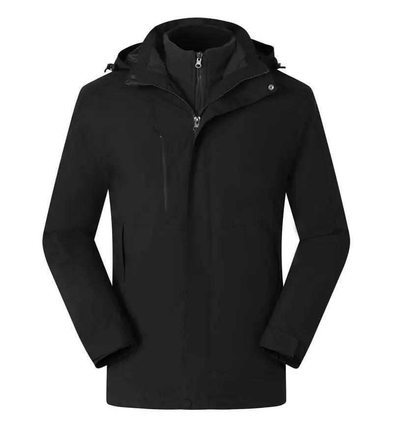 Outdoor Work Clothes for Men Women Windproof Breathable Embroidered Logo Waterproof Button Decoration Zipper 3XL for Winter