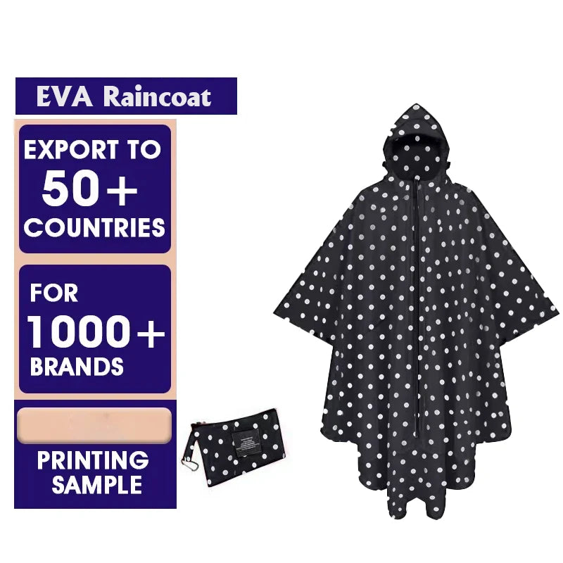 Mountaineering Fishing Mountain Bicycle Rain Cape Hiking Custom Raincoat Cape With Logo for Men and Women Waterproof Rain Poncho