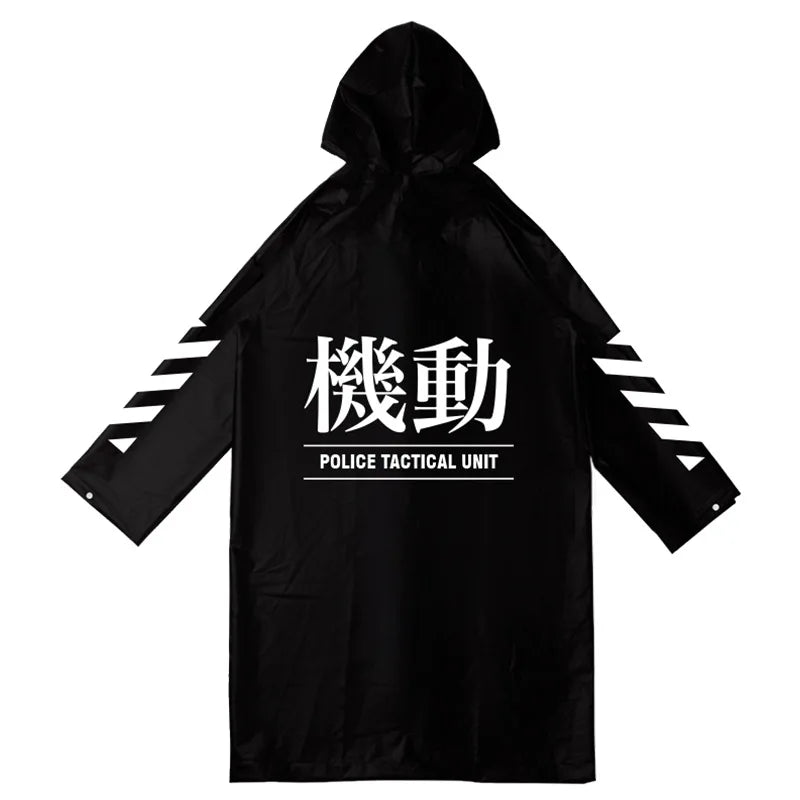 Tide Brand Full-Body Anti-Rainstorm Poncho Transparent Polyester Hiking Raincoat Men Women Cool Fashion Travel High Quality