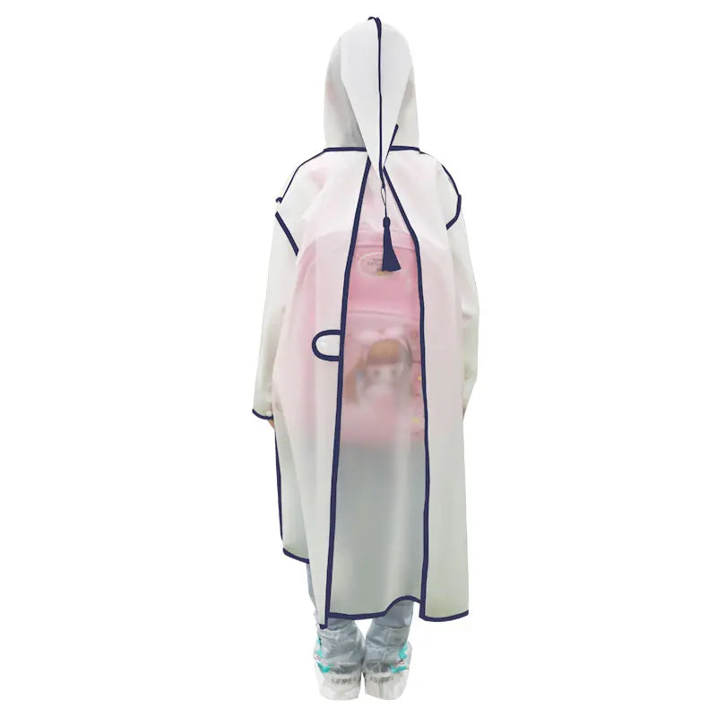 Custom Eco-Friendly Kids Raincoat Durable PVC Material Waterproof Rainwear Logo Print Windproof XXL Rain-proof Pants Walking