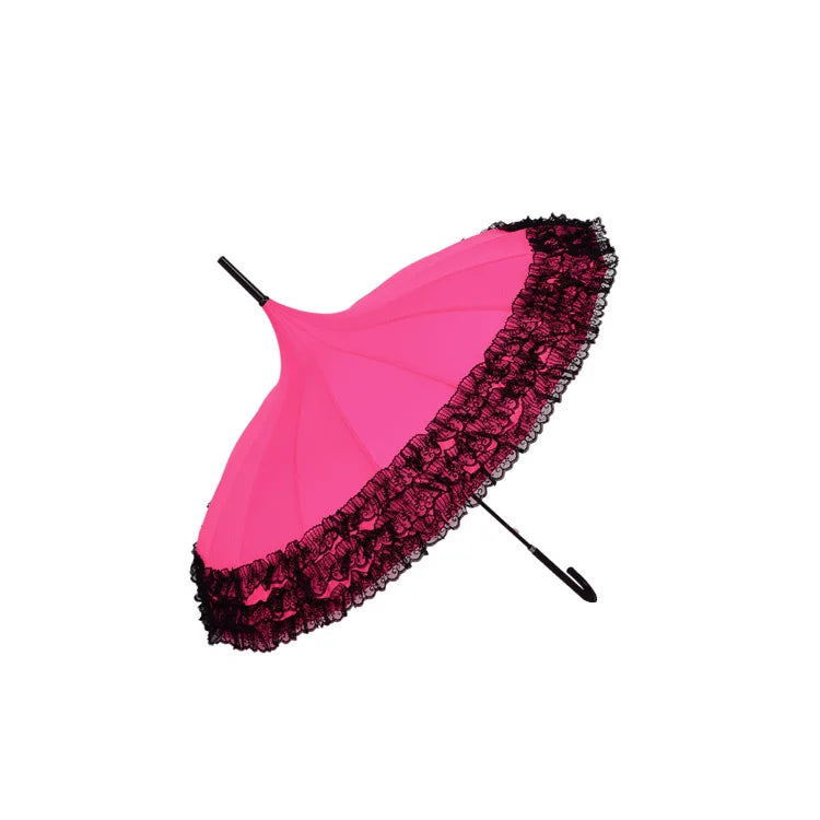 New Design Chinese Lace Golf Umbrella Long Full Body Auto Function With 8K Ribs for Business Travel Gifts Advertising