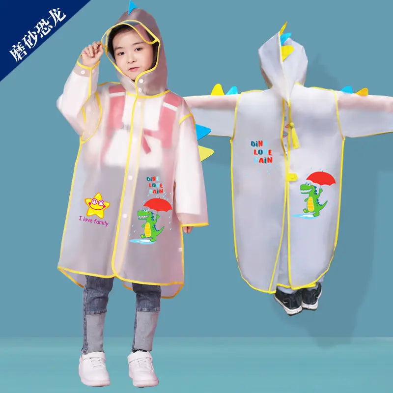 Children's Cartoon Raincoat for Poncho Rainwear Waterproof Schoolbag New Rainproof Supplies for Primary School Kindergarten Made