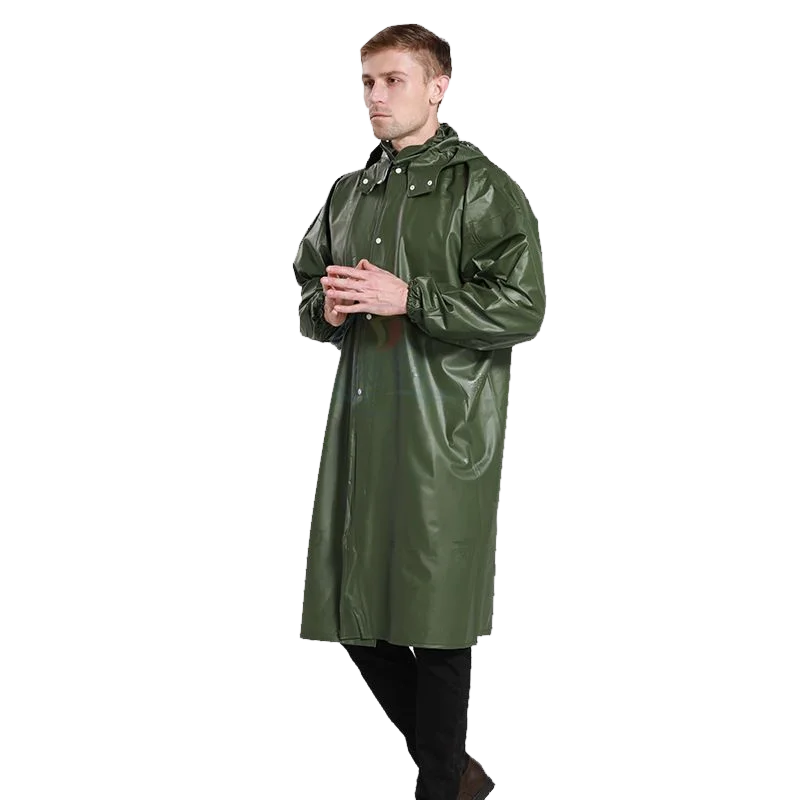 Wholesale Thickened Reflective Rain Gear  Long Raincoat