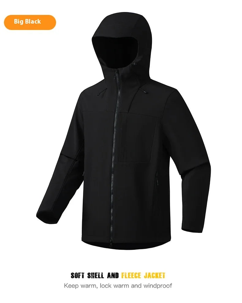 Men's Lightweight Stand Rain Jacket for Autumn Spring Breathable Hard Shell Coat Windproof 3D Embroidery Logo Zipper Print
