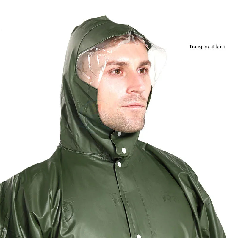 Wholesale Thickened Reflective Rain Gear  Long Raincoat