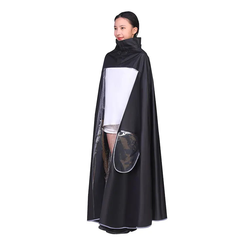 Bicycle Cycling Rain Poncho Waterproof Windbreaker Raincoat for Male & Female Cyclists and Motorcyclists