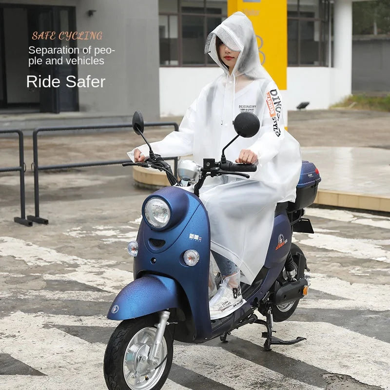 Long Full Body Raincoat for Adults Waterproof Anti-Rainstorm Electric Car for Poncho with Logo for Students Travel Bicycle