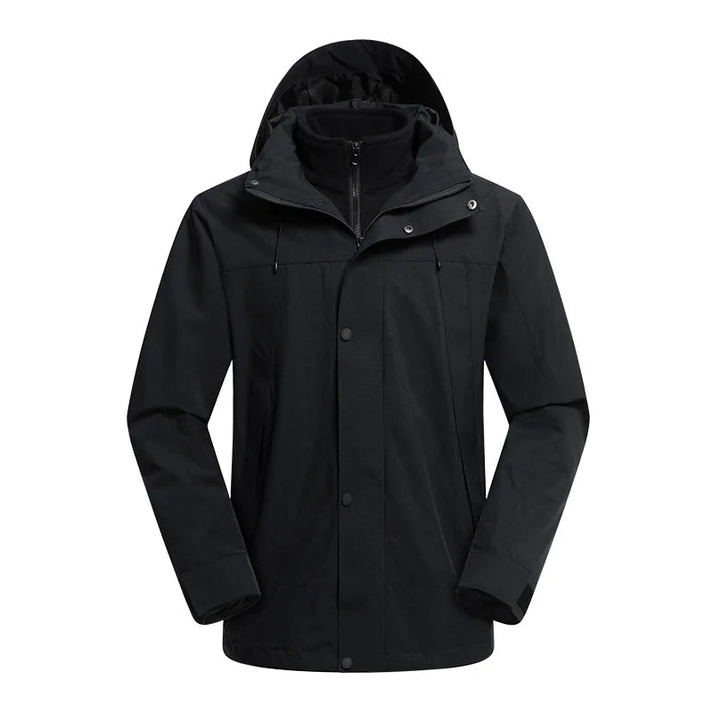 Custom Men's Hiking Softshell Jacket Waterproof Outdoor Raincoat for Climbing and Sports