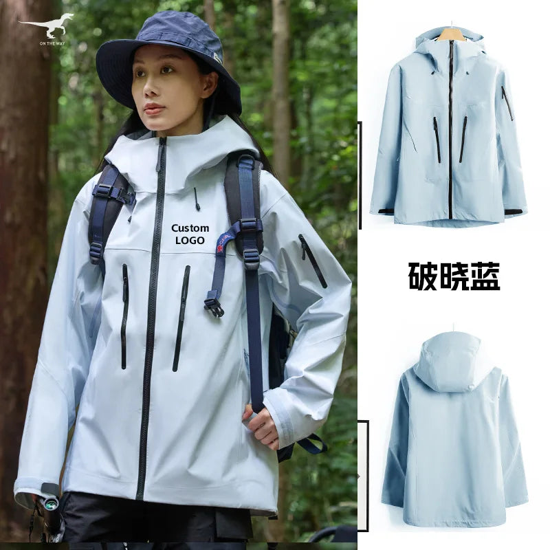 Outdoor Breathable, Breathable, Rainproof Jacket, Hard Shell Waterproof Couple's Outfit