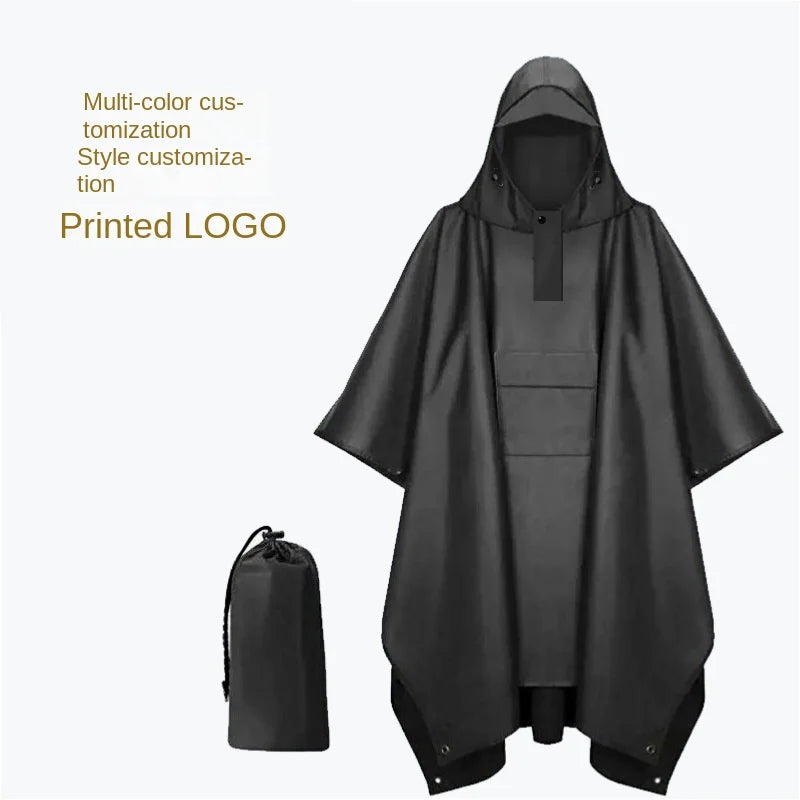 Waterproof Adult Outdoor Hiking Polyester Cape Raincoat Canopy Multi-Functional for Foreign Trade