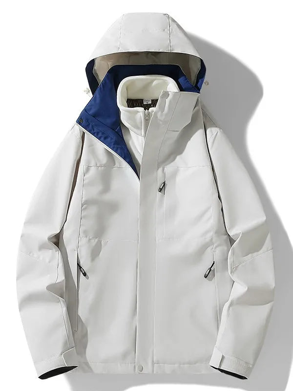 Autumn Spring Unisex Eco-Friendly 100% Polyester Windproof Waterproof Breathable Casual Jacket Zipper Closure Solid Pattern