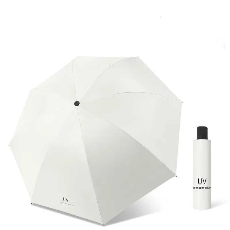3 Folding Umbrella With Pouch  Water Proof UV protection Umbrella
