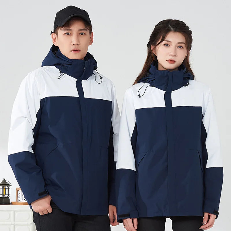 Women's Polyester Waterproof Ski Jacket Winter Windbreaker Fleece Inner Coat for Travel Tour Snow Hiking Outdoor Activities