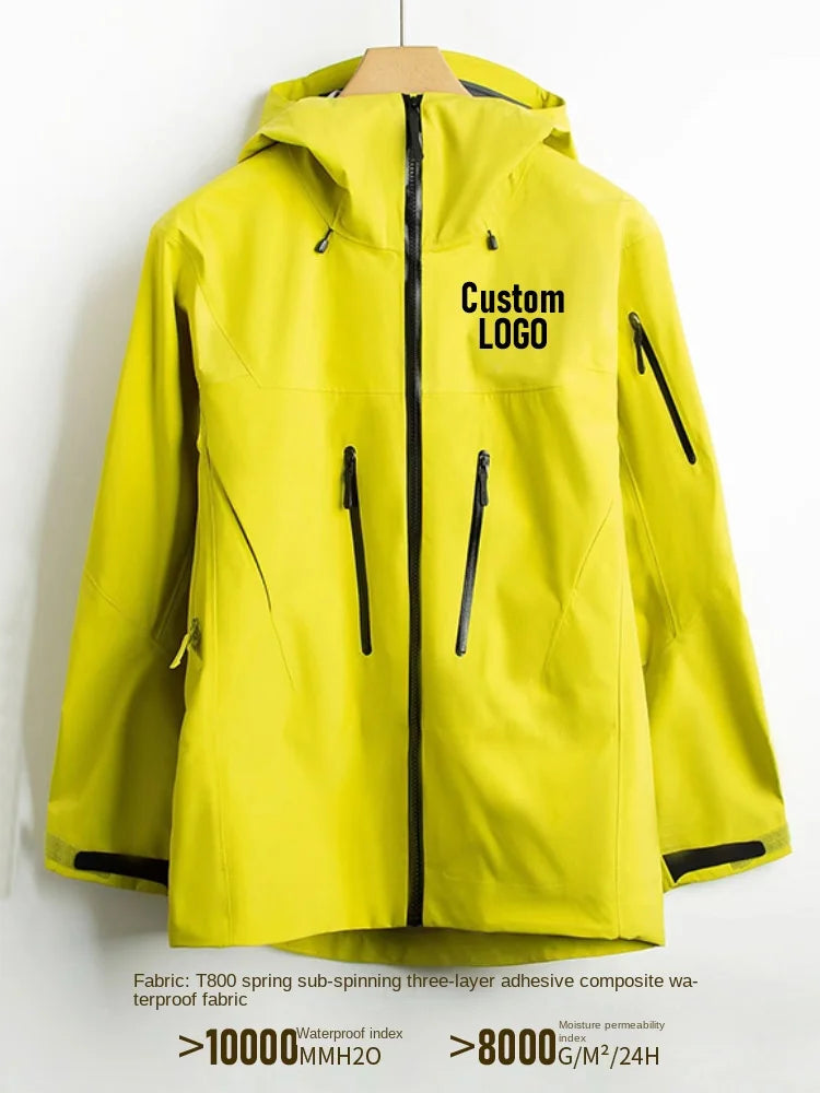 Outdoor Breathable, Breathable, Rainproof Jacket, Hard Shell Waterproof Couple's Outfit