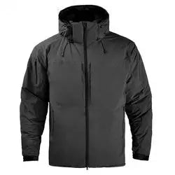 Men's Lightweight Winter Jacket Breathable Waterproof Windproof White Duck Camouflage Hoodie Fall Hiking Uniform Made Polyester