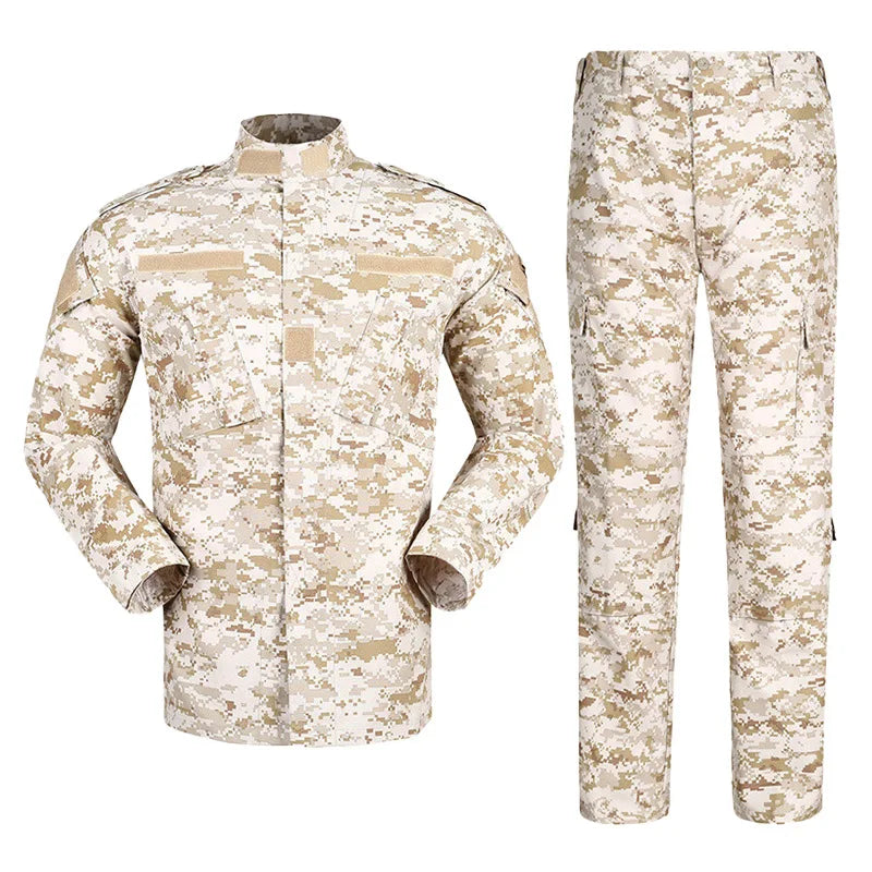 Horse-riding ACU Second-generation Unisex Camouflage Cotton Outdoor Training Tactical Suit Wear-resistant Breathable