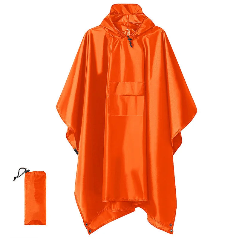 Waterproof 3 in 1 Rain Poncho Raincoat Camping Custom Logo Printing Red Poncho for Children 8 Years Ponchos Para Lluvia De Pvc