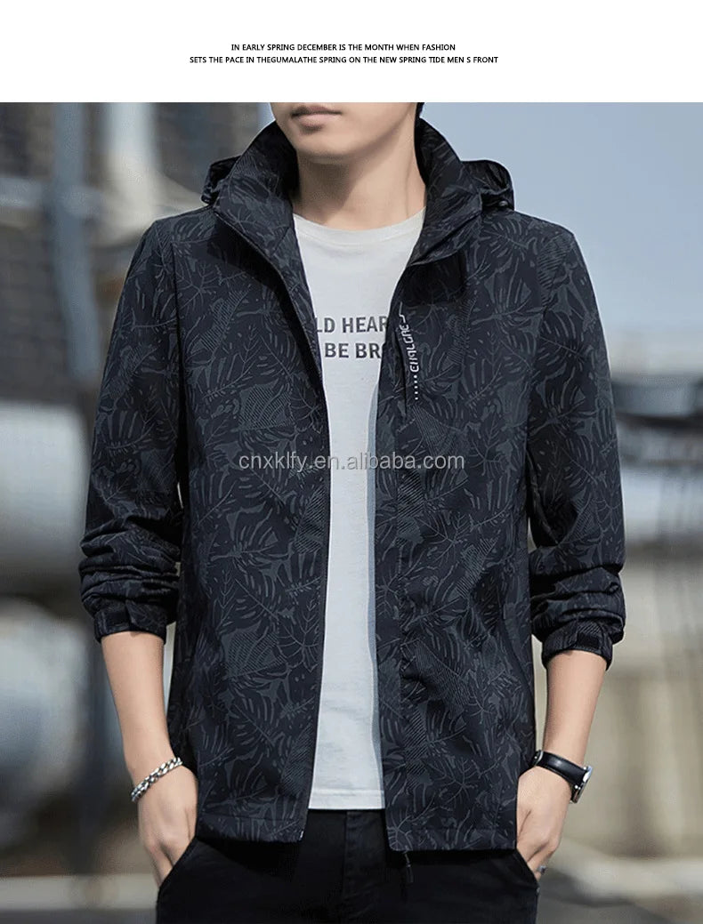 New Style Outdoor Raincoat Thin Windproof Rain-proof Anti-static Casual Jacket Mountaineering Raincoat Suit Rain Jacket Hooded