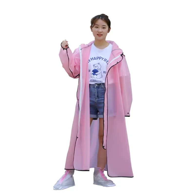 Customizable Poncho Raincoat EVA Fabric Waterproof Windproof Motorcycle Riding Walking Scooter Use Logo Decoration Outdoor Tours