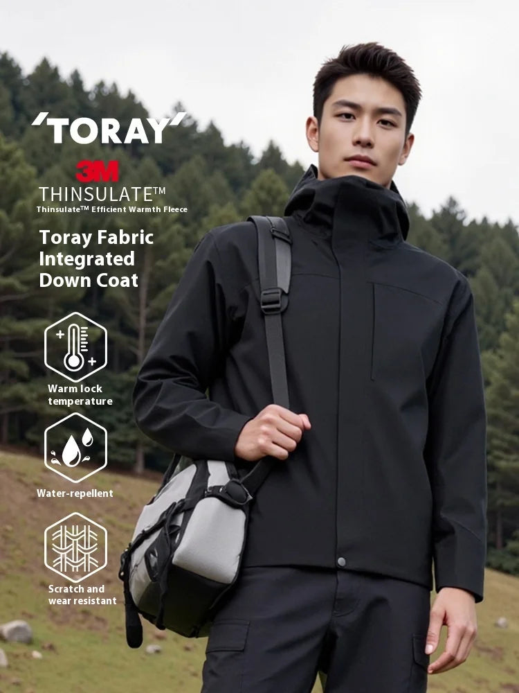 New  Men's Women's Winter Cotton-Padded Jacket Stand Wind-Proof Water-Splashing Features Zipper Warm Casual for Outdoor