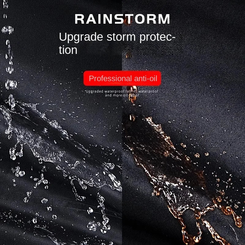 Custom Oxford Cloth Waterproof Windproof Men's Raincoat Rain Pants Set Thickened Wear-resistant Full-body Anti-rainstorm Split