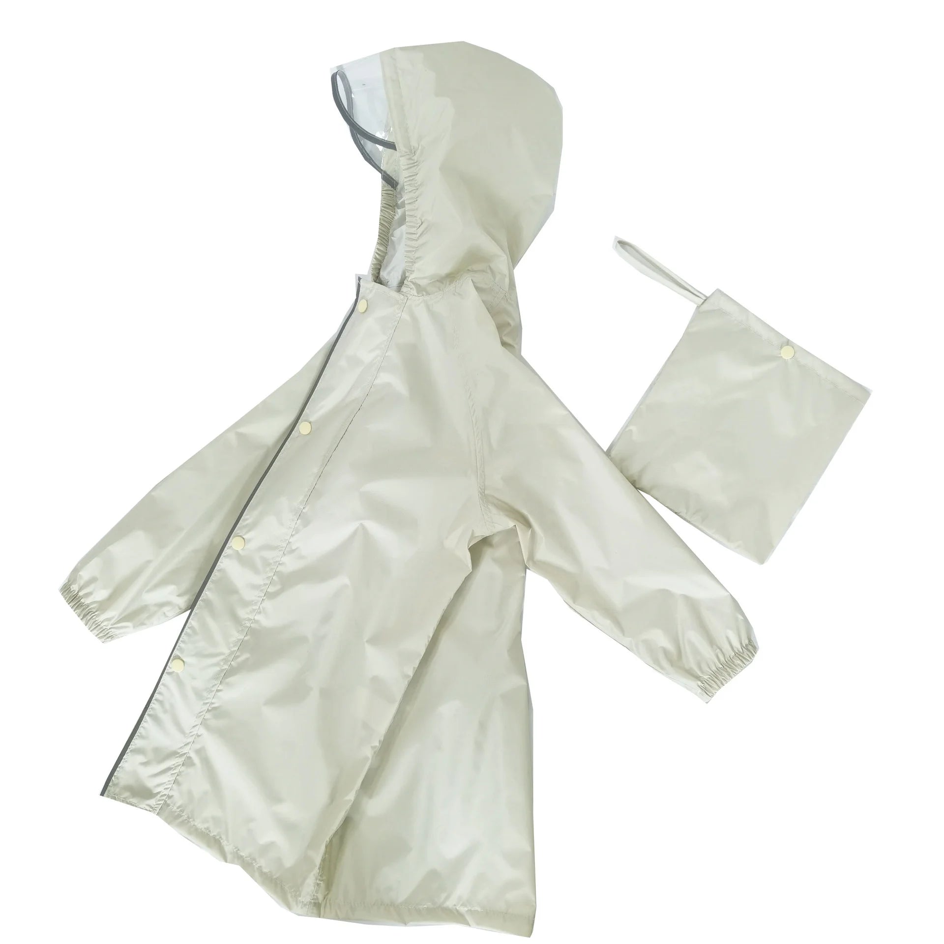 Waterproof Lightweight Reusable Windproof Boys Girls Back to School Children's Raincoat Reflective Outdoor Tour Rain Jacket