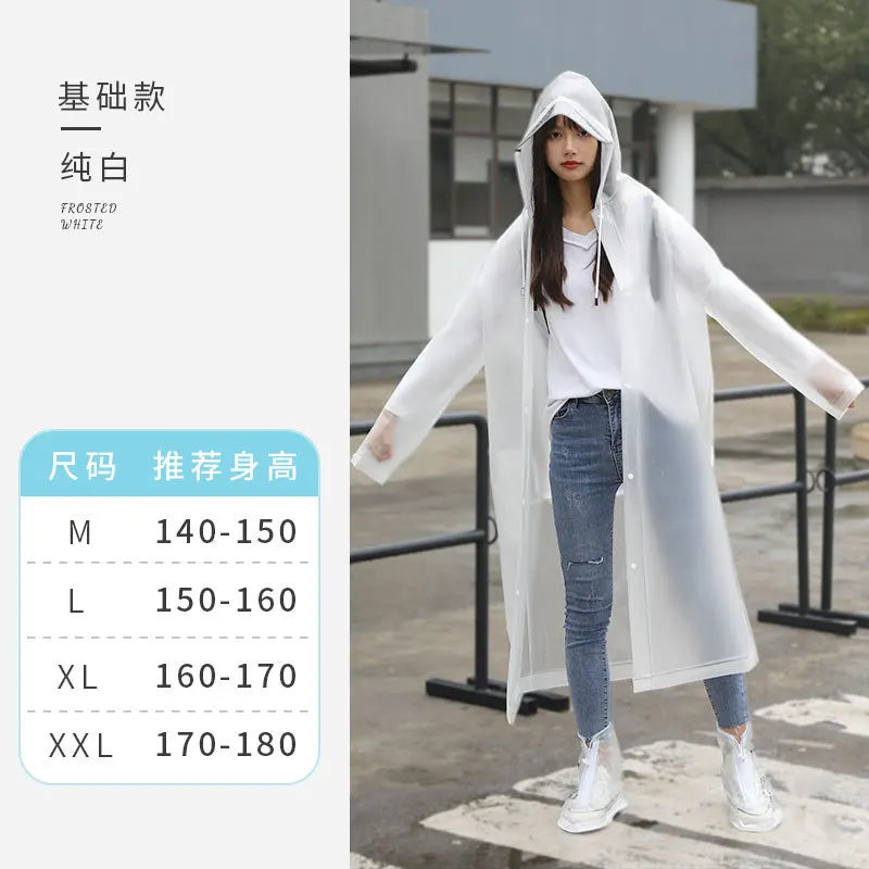 Long Full Body Raincoat for Adults Waterproof Anti-Rainstorm Electric Car for Poncho with Logo for Students Travel Bicycle