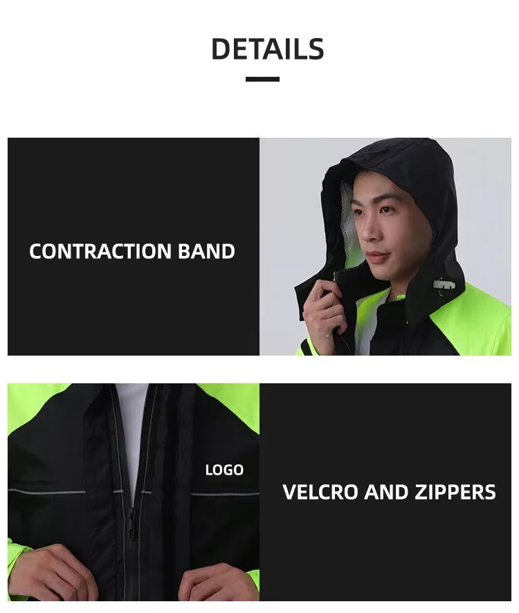 Top Selling Bike Rain Suit Cheap Bicycle Rain Coats Adults Waterproof Polyester Raincoat Motorcycle for Mens Rain Coat Jackets