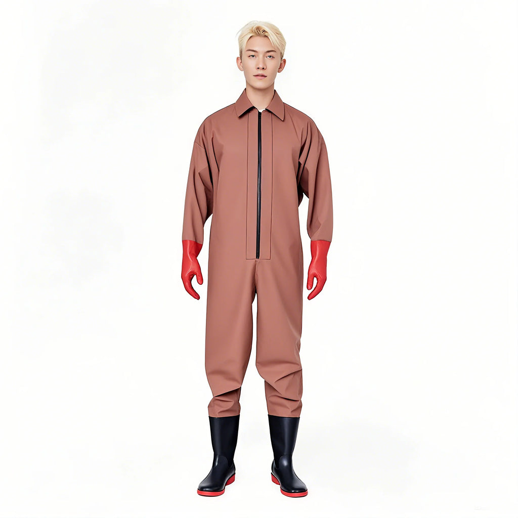 High Quality Full Body PVC Rubber Waterproof  Waders Adult Breathable Waist Wader Plus Size Fishing Waders Pants