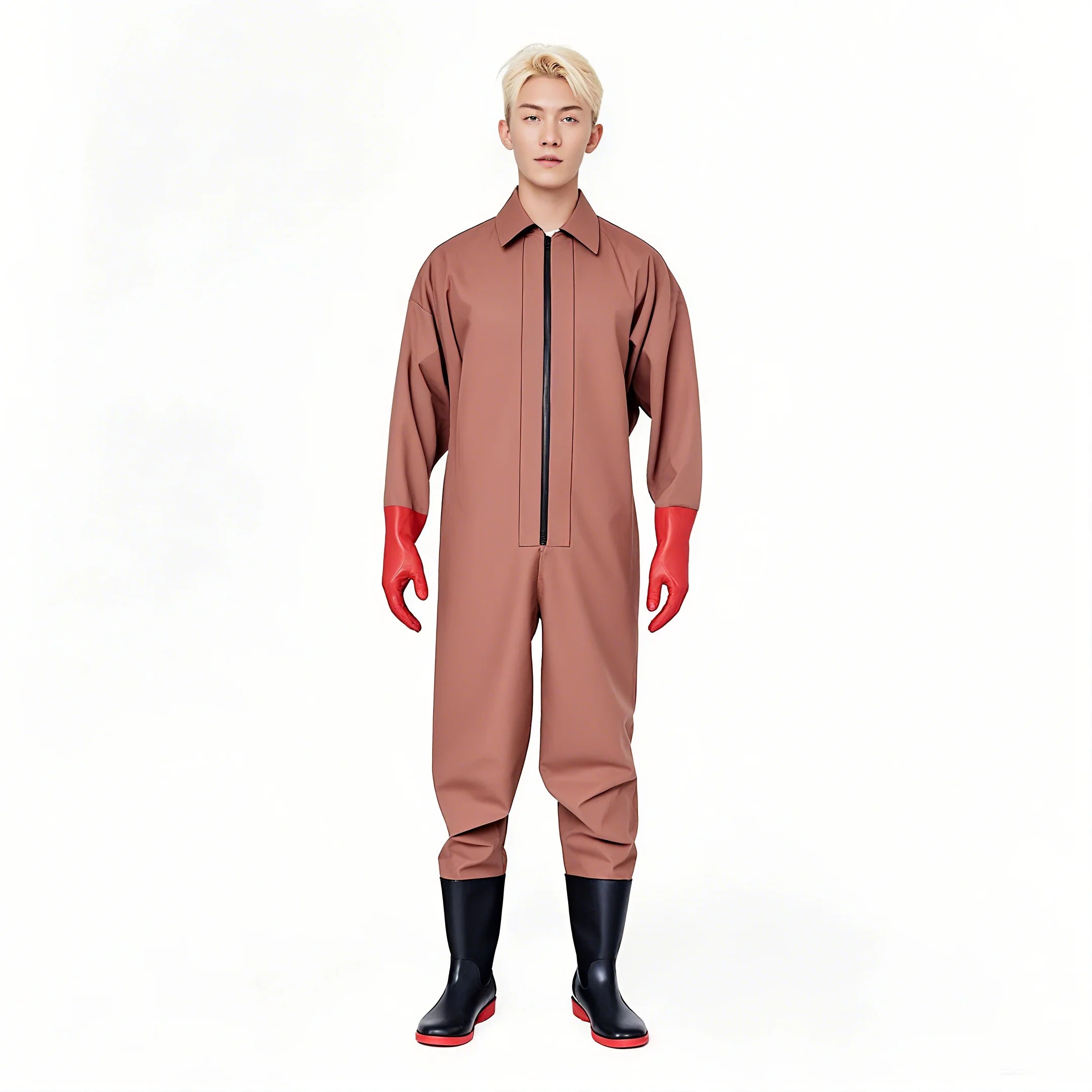 High Quality Full Body PVC Rubber Waterproof  Waders Adult Breathable Waist Wader Plus Size Fishing Waders Pants