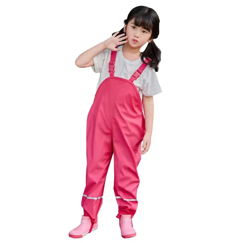 Customizable Polyester Rain Trousers With Logo Rainproof and Waterproof Reusable Wear for Girls Raincoats for Outdoors