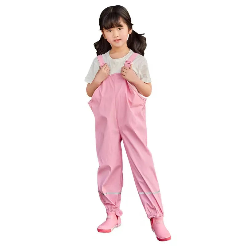 Customizable Polyester Rain Trousers With Logo Rainproof and Waterproof Reusable Wear for Girls Raincoats for Outdoors