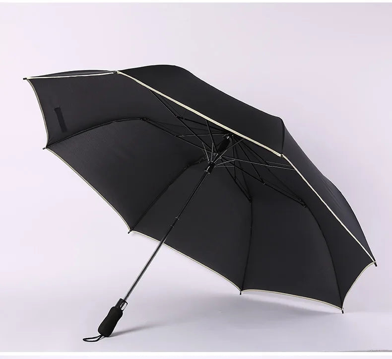 Factory Custom 2 Fold Golf Umbrella EVA Foam Handle Auto Open  Umbrella