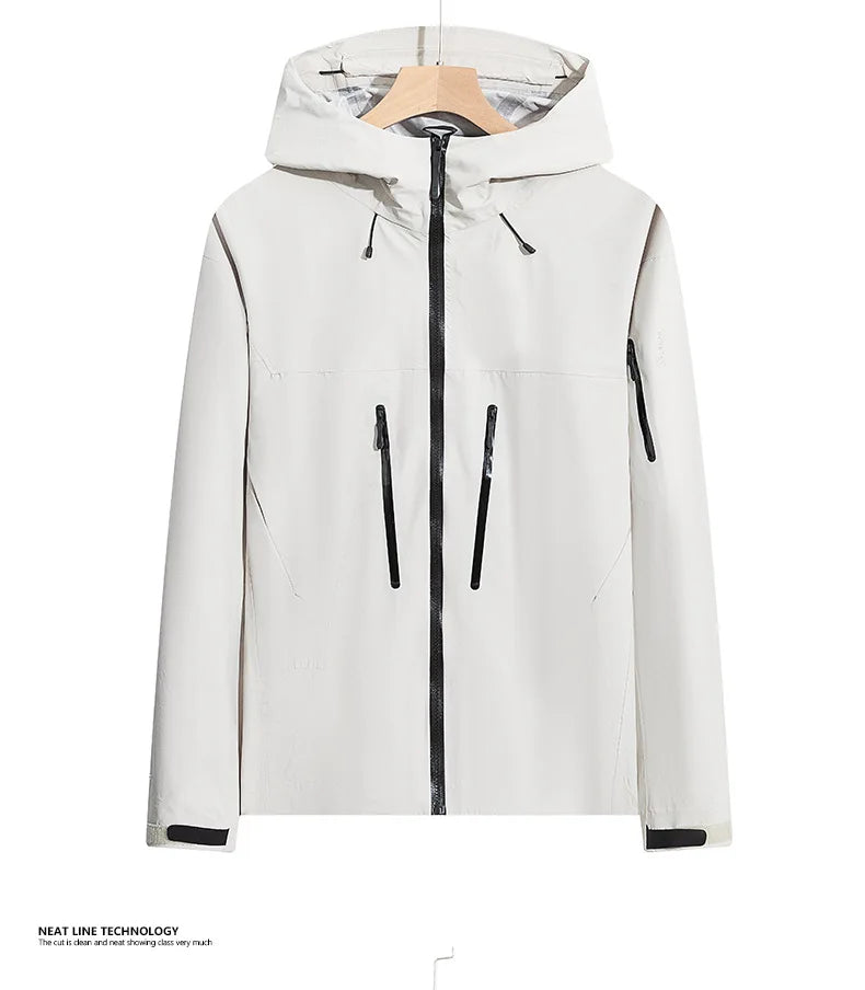 Wholesale Spring Unisex Waterproof Rain Jacket Windproof Outdoor Raincoat for Hiking Soft Shell Windbreaker