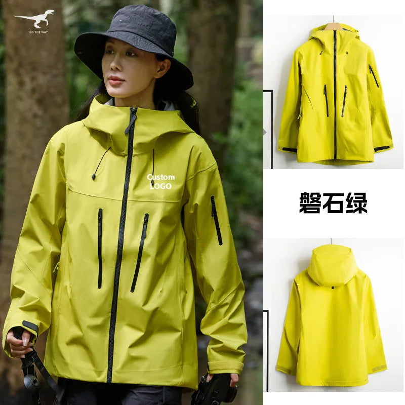 Outdoor Breathable, Breathable, Rainproof Jacket, Hard Shell Waterproof Couple's Outfit