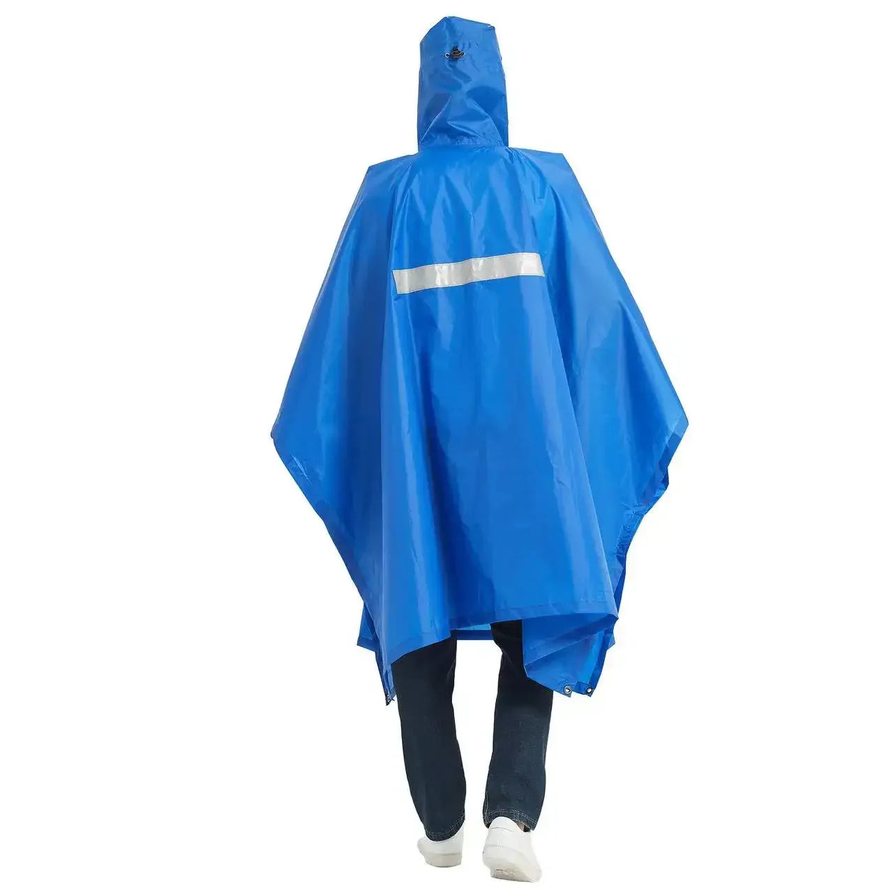 Unisex Adult Lightweight Hooded Rain Poncho Waterproof Raincoat for Outdoor Activities,Customizable Polyester Raincoat with Logo