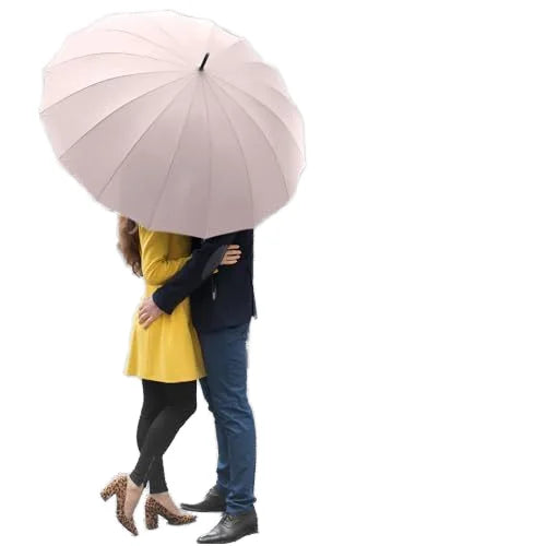 Factory Straight Auto 16-Ribs Golf Umbrella Waterproof and Windproof Travel Adult Design Semi-Automatic Control for Wholesale