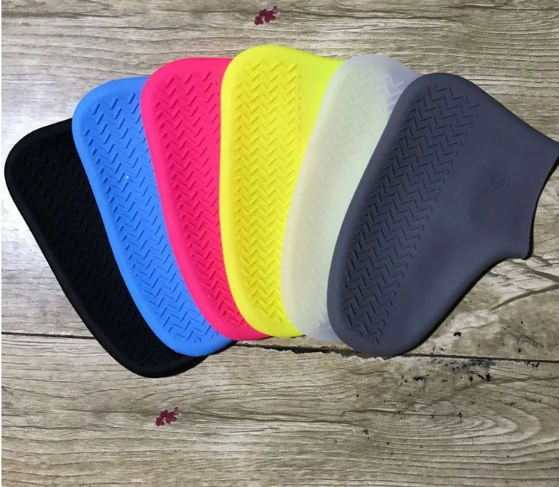 Waterproof Silicone Rain Boots With Non-Slip Shoe Protectors Reusable Lighted for Adults Featuring Crystal Glass Rope Format