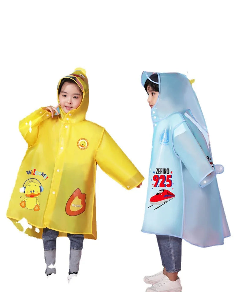 Children's Cartoon Raincoat for Poncho Rainwear Waterproof Schoolbag New Rainproof Supplies for Primary School Kindergarten Made