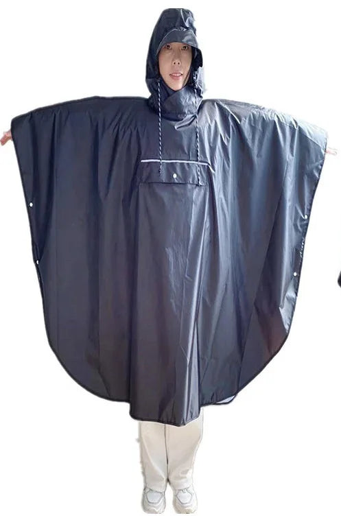 One Piece Emergency Reusable Adult Hooded Waterproof Rain Cover Cape Coat Blanket Raincoat Foldable in China