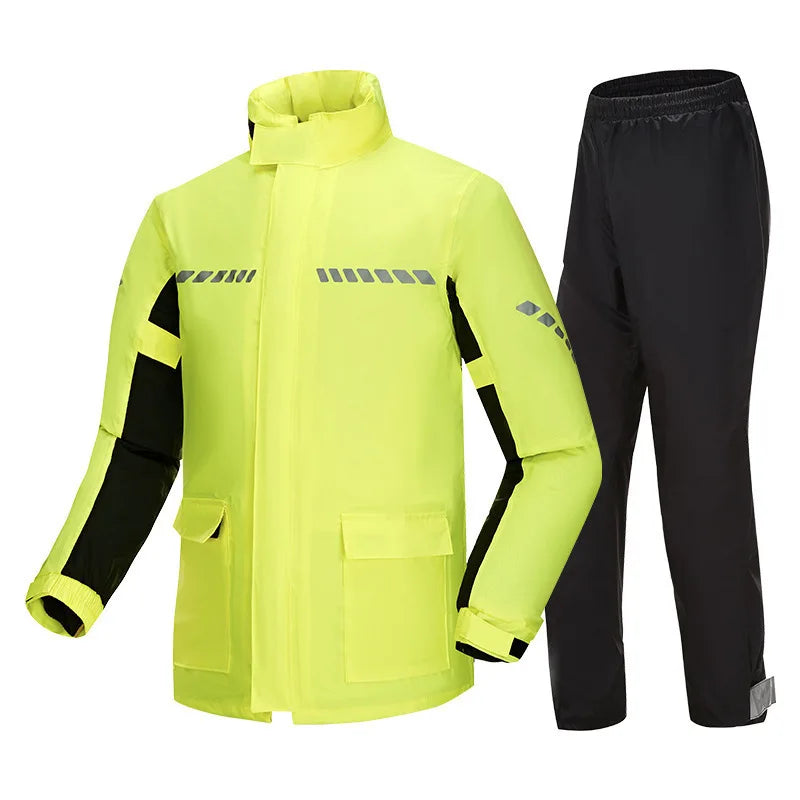 Men's Waterproof Motorcycle & Electric Car for Poncho Thickened Split Suit Raincoat for Riders Hiking-Storm-Proof