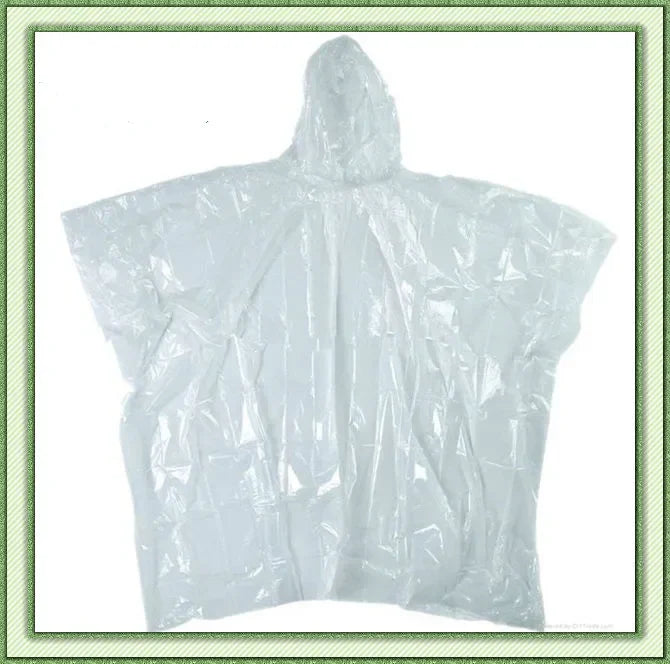 Factory Disposable Drawing Hood Fashion Assorted Colors Rain Poncho Disposable Raincoat