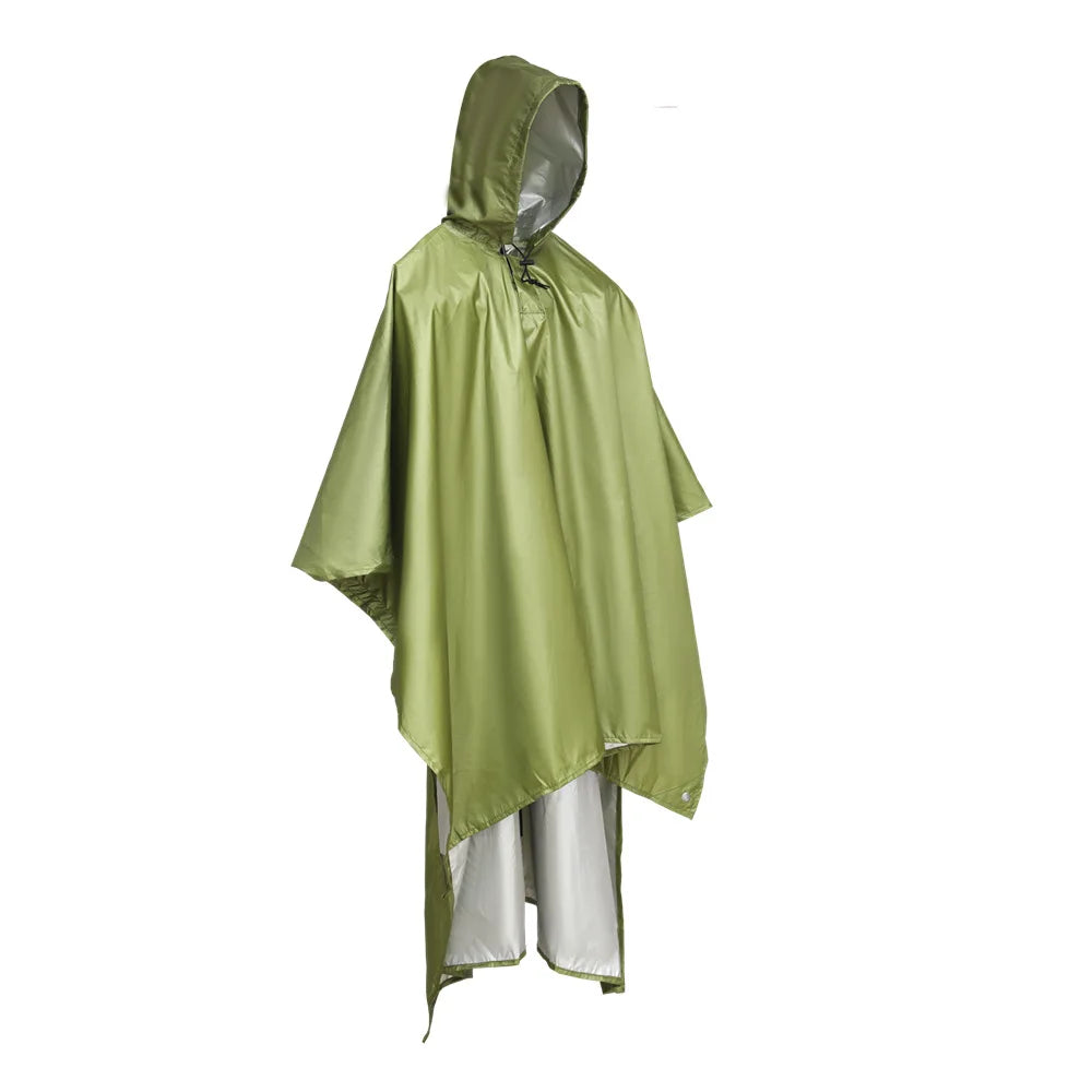 Light and Easy Outdoor Three-in-One One-Piece Raincoat Waterproof Walking and Riding Raincoat With Windproof Feature