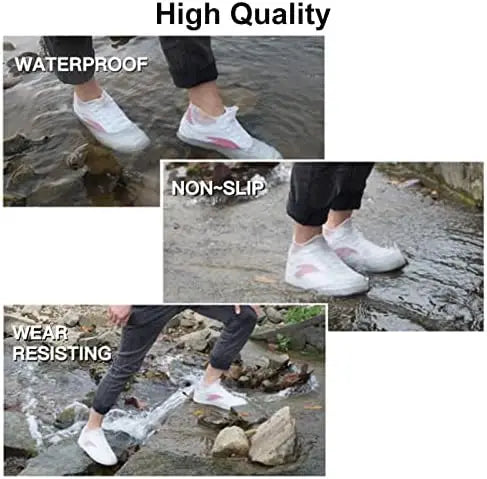 Waterproof Silicone Shoes  Non-slip Water Resistant Overshoes Silicone Rubber Rain Shoes Latex Opp Bag Fashion Jiangxi Midi