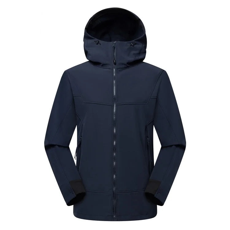 Men's Women's Outdoor Tactical Soft Shell Jacket Fall Winter Waterproof Breathable Padded Clothing Mountaineering Thickened